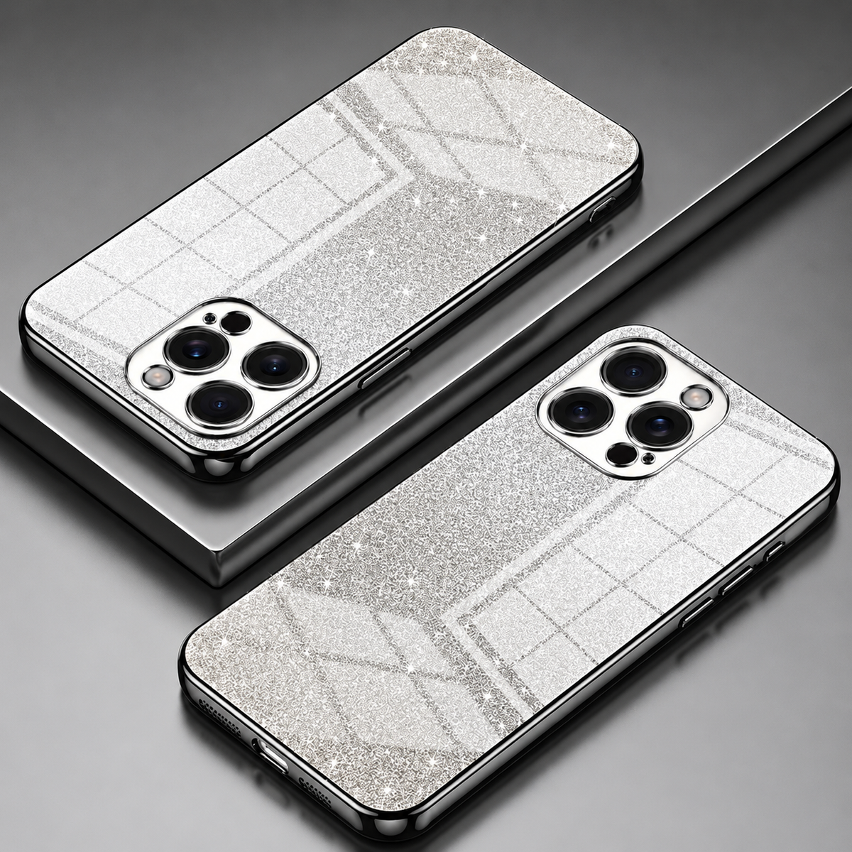 Premium iPhone Case MagSafe Compatible Glitter TPU Magnetic Cover Shockproof Protective Camera Lens Guard Flexible Slim Design