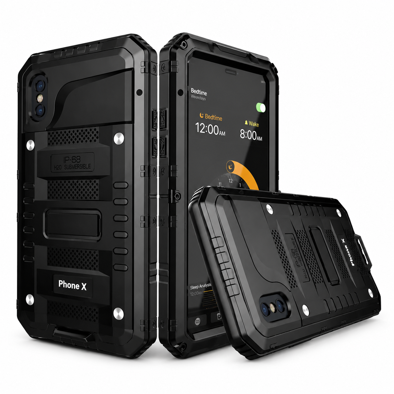 Premium iPhone Case MagSafe Compatible IP68 Waterproof Aluminum Armor Cover Magnetic Shockproof Full Body Camera Guard Rugged Protective Design