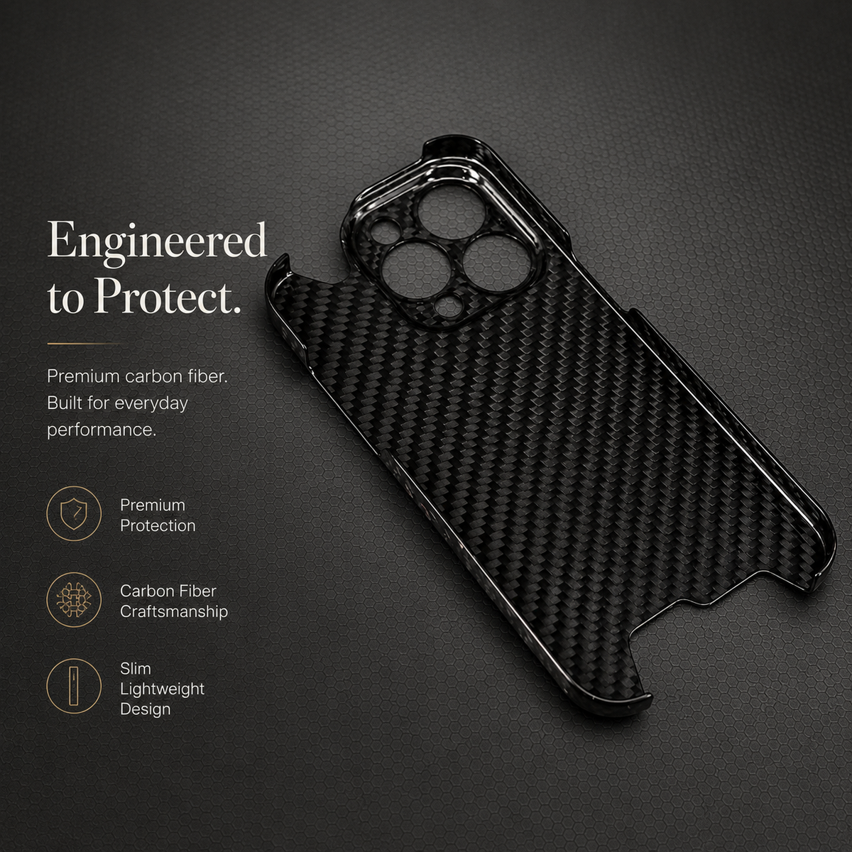Premium iPhone Case MagSafe Compatible Kevlar Carbon Fiber Cover Magnetic Stand Hard PC Shell Camera Guard Anti Fingerprint Slim Design