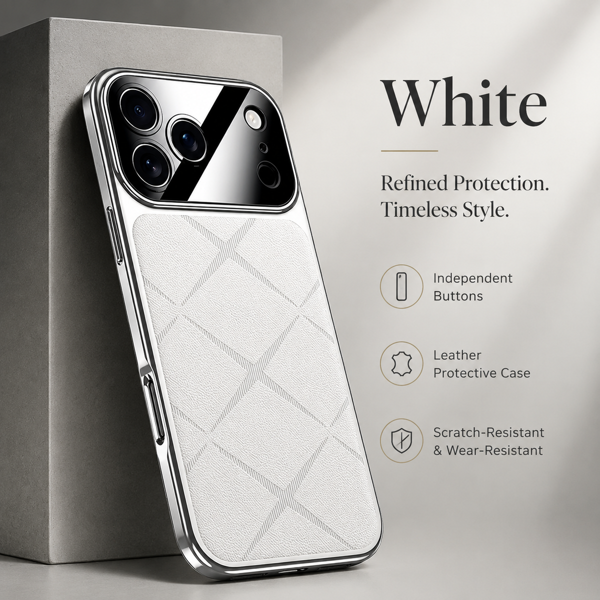 Premium iPhone Case MagSafe Compatible Leather Protective Cover Shockproof Bumper Camera Lens Protection Anti Scratch Tough Slim Full Coverage