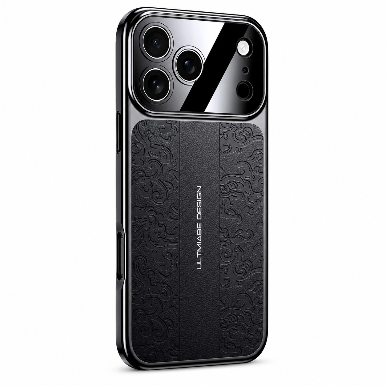 Premium iPhone Case MagSafe Compatible Leather TPU Cover Electroplated Frame Dual Layer Shockproof Anti Fingerprint Non Slip Slim Protective Design