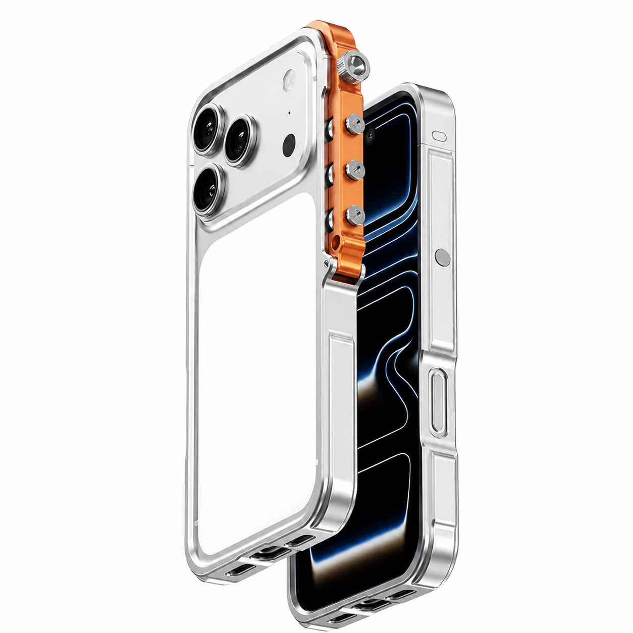 Premium iPhone Case MagSafe Compatible Magnetic Aluminum Bumper Frame Cover Shockproof Edge Protection Heat Dissipation Camera Lens Guard Slim Lightweight