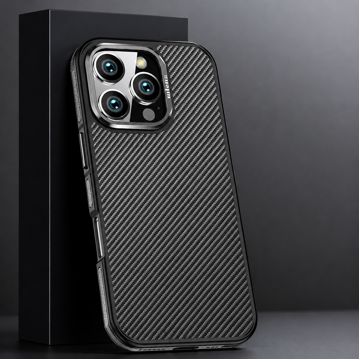 Premium iPhone Case MagSafe Compatible Magnetic Aramid Fiber Protective Cover 600D Carbon Texture Ultra Thin Lightweight Shockproof Camera Protection