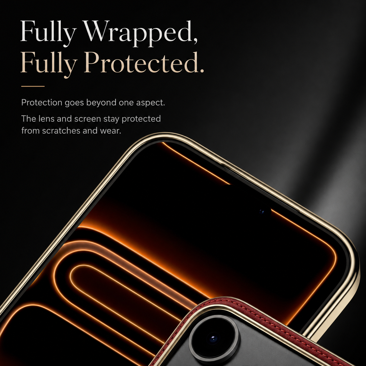 Premium iPhone Case MagSafe Compatible Magnetic Leather Cover Cowhide Ring Holder 360 Rotating Stand Shockproof Camera Protection PC TPU Full Coverage