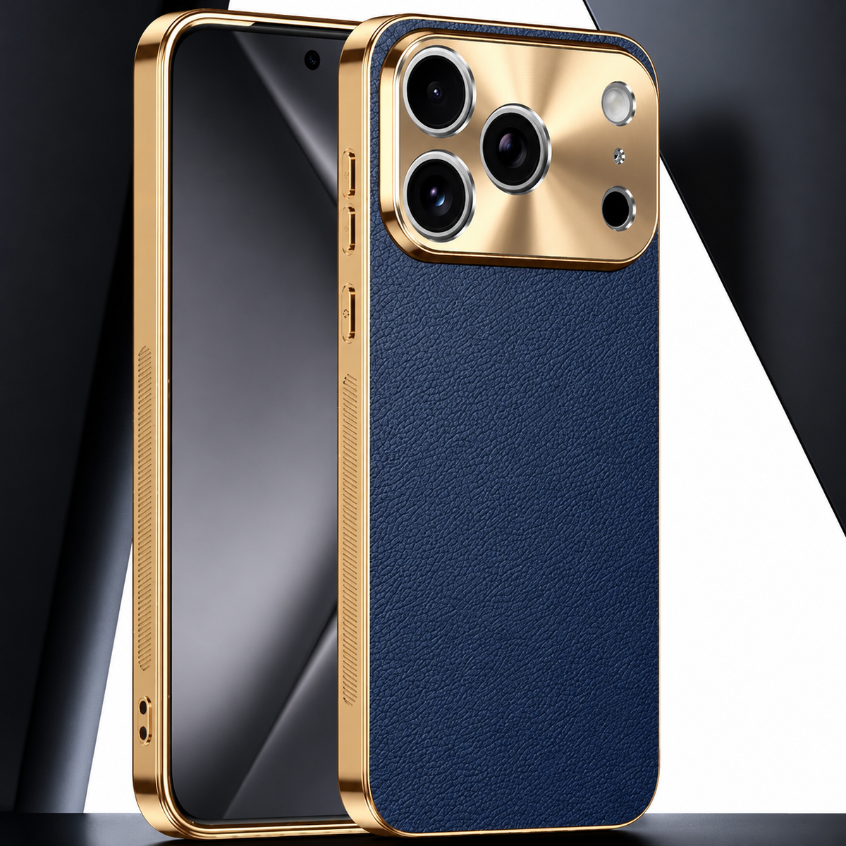 Premium iPhone Case MagSafe Compatible Magnetic Leather Cover Electroplated Frame Shockproof Protective Camera Lens Protection Full Coverage Slim Design