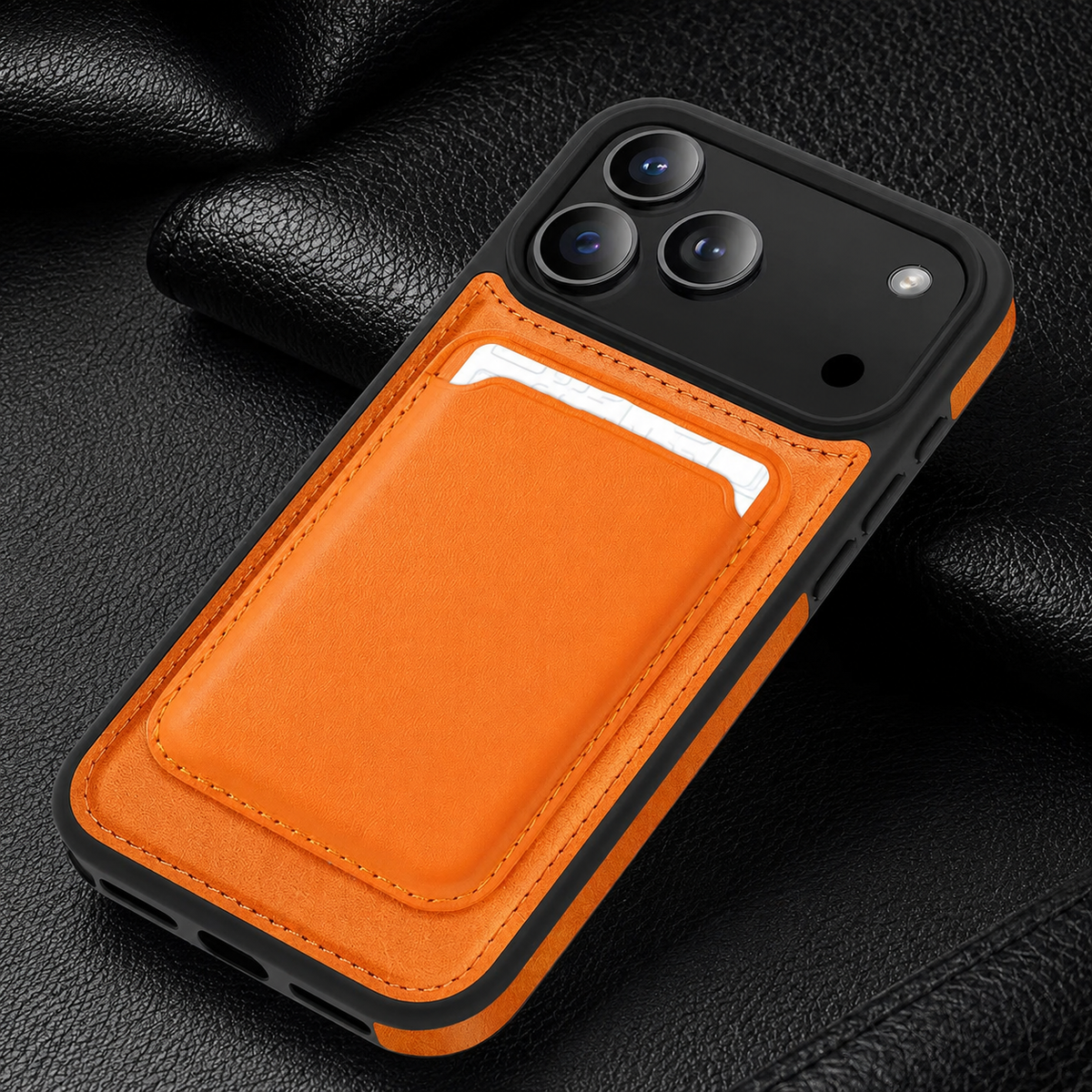 Premium iPhone Case MagSafe Compatible Magnetic Leather Wallet Cover RFID Blocking Card Holder Shockproof Protective Cover Anti Scratch Full Coverage