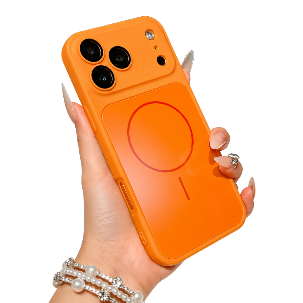 Premium iPhone Case MagSafe Compatible Magnetic Matte Protective Cover Shockproof PC Back Glass Camera Lens Guard Anti Fingerprint Slim Full Coverage Design