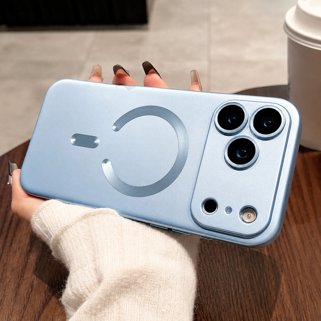 Premium iPhone Case MagSafe Compatible Magnetic Metallic Finish Shockproof Protective Cover Wireless Charging Camera Lens Protection Slim Soft Full Coverage
