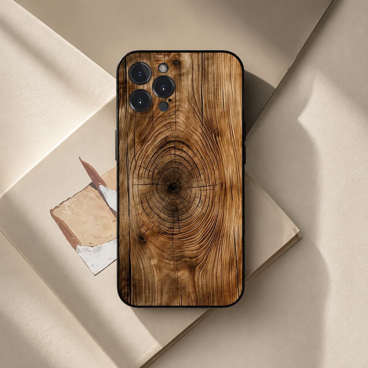 Premium iPhone Case MagSafe Compatible Magnetic Protective Cover Natural Wood Back Shockproof TPU Bumper Camera Lens Protection Ultra Thin Full Coverage