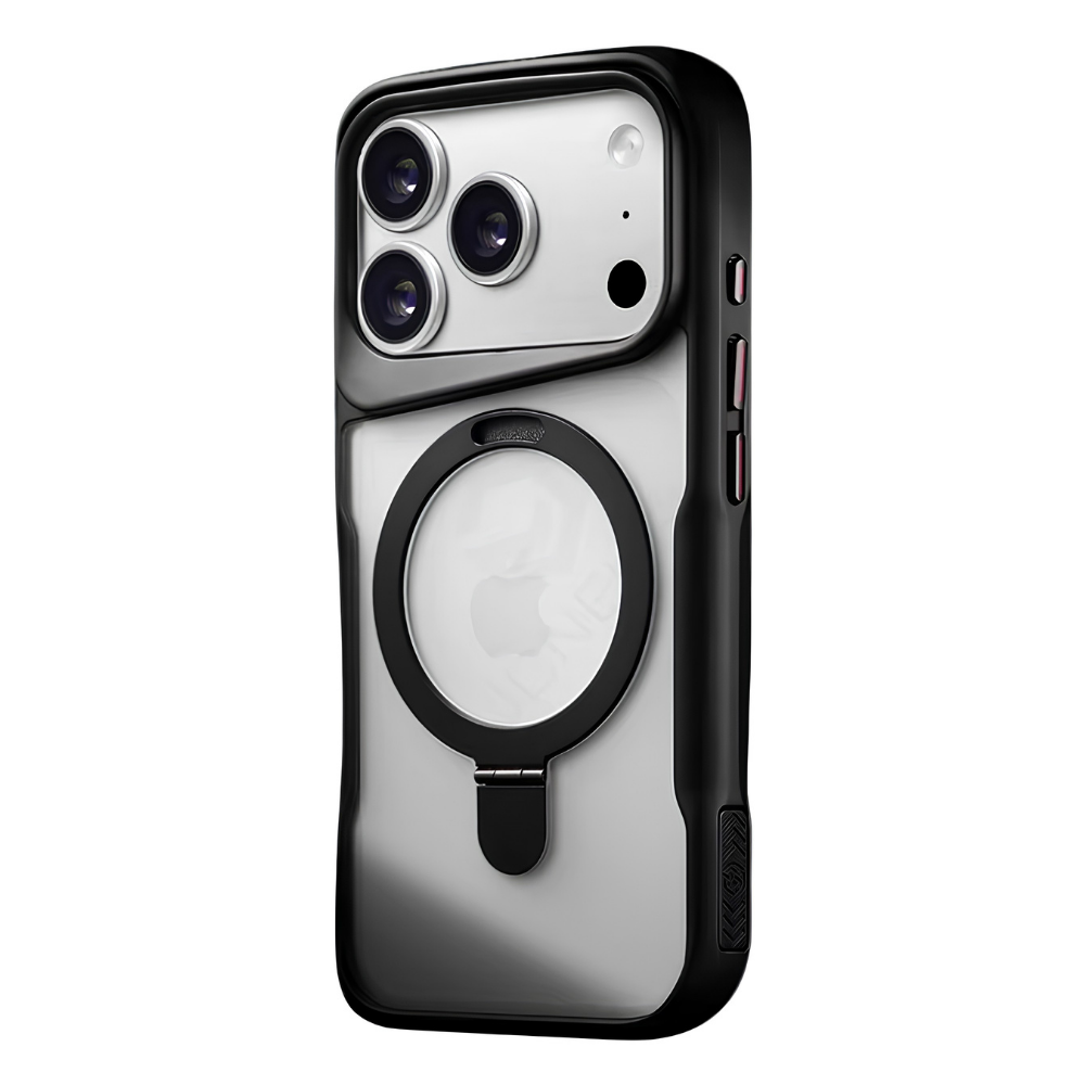 Premium iPhone Case MagSafe Compatible Magnetic Ring Stand Protective Cover Shockproof Bumper Camera Lens Protection Matte Translucent Slim Full Coverage