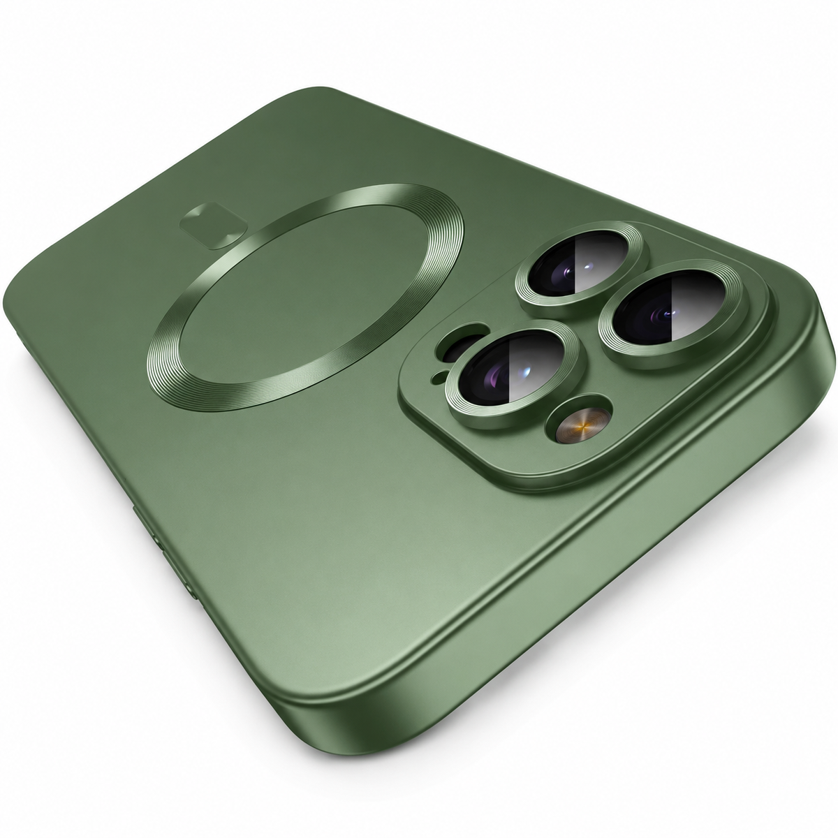 Premium iPhone Case MagSafe Compatible Magnetic Silicone Cover Shockproof Camera Lens Protection Matte Anti Fingerprint Slim Full Coverage