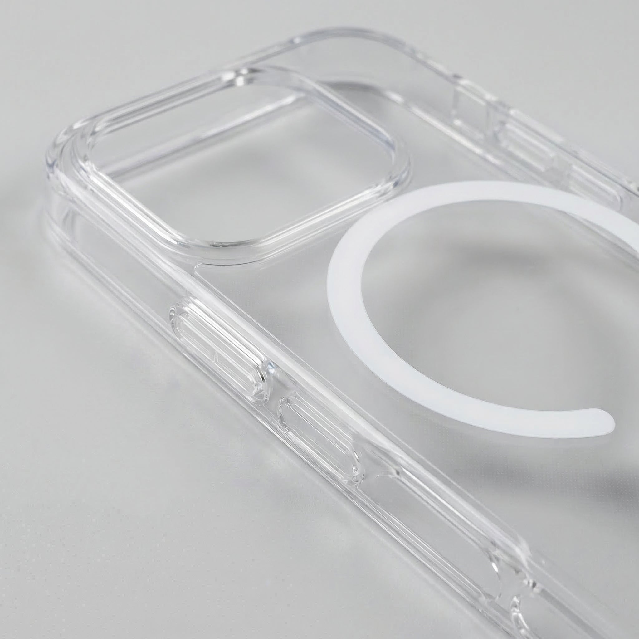 Premium iPhone Case MagSafe Compatible Magnetic Transparent Clear Protective Cover Slim Lightweight Shock Resistant Full Coverage Design