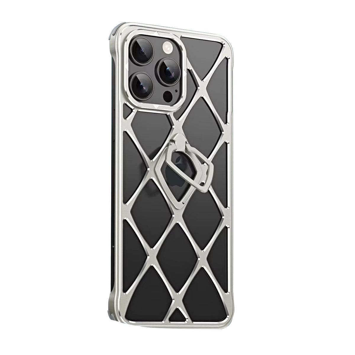 Premium iPhone Case MagSafe Compatible Magnetic Ultra Light Metal Frame Cooling Back Built-in Stand Shockproof Slim Protective Cover