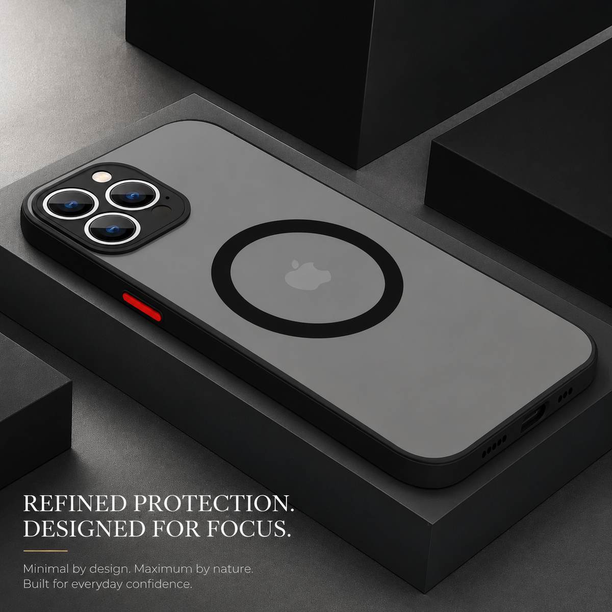 Premium iPhone Case MagSafe Compatible Matte Slim Cover Magnetic Shockproof Protective Camera Lens Guard Clean Finish Minimal Design