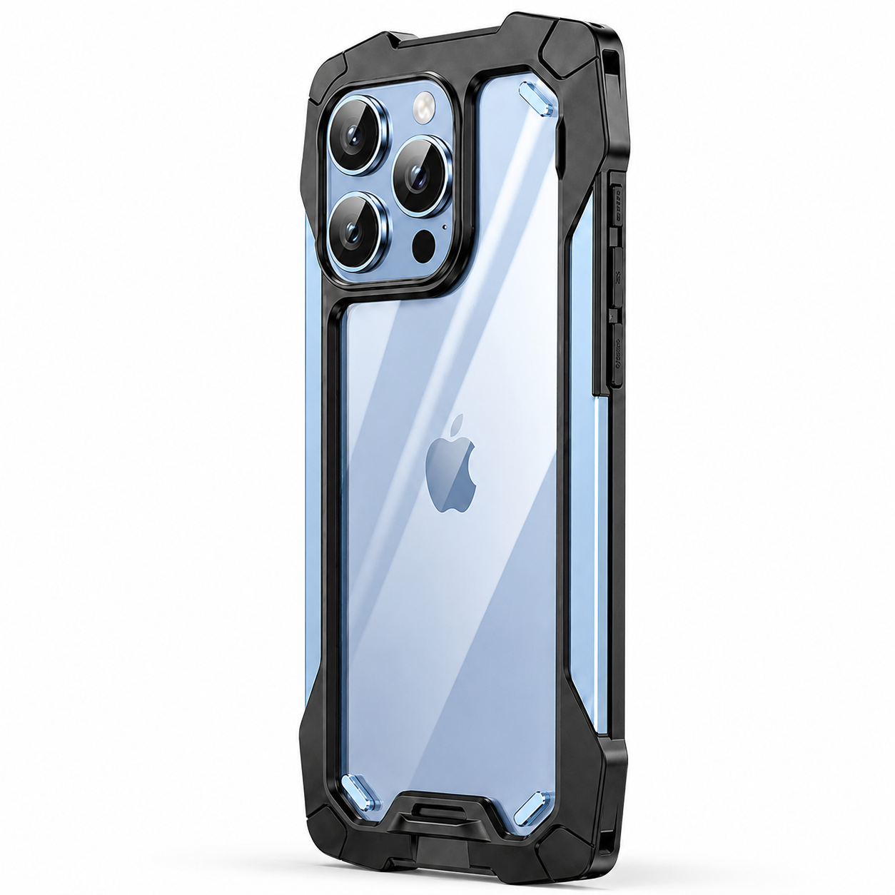 Premium iPhone Case MagSafe Compatible Military Armor Rugged Cover Dual Layer Metal Frame Tempered Glass Full Body Shockproof Camera Protection