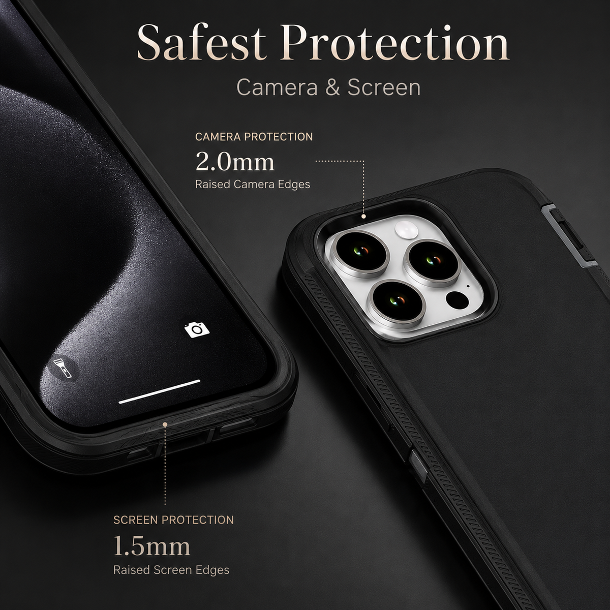 Premium iPhone Case MagSafe Compatible Rugged Armor Shockproof Protective Cover PC TPU Defender Anti Slip Scratch Resistant Wireless Charging Full Coverage