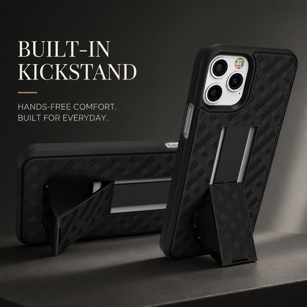Premium iPhone Case MagSafe Compatible Rugged Holster Cover Belt Clip Kickstand Heavy Duty Shockproof Protective Camera Lens Guard Full Coverage