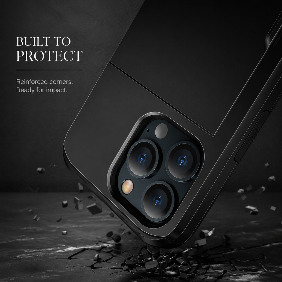 Premium iPhone Case MagSafe Compatible Slider Wallet Cover Dual Layer Card Holder Magnetic Cover Shockproof Camera Lens Protection Slim Design