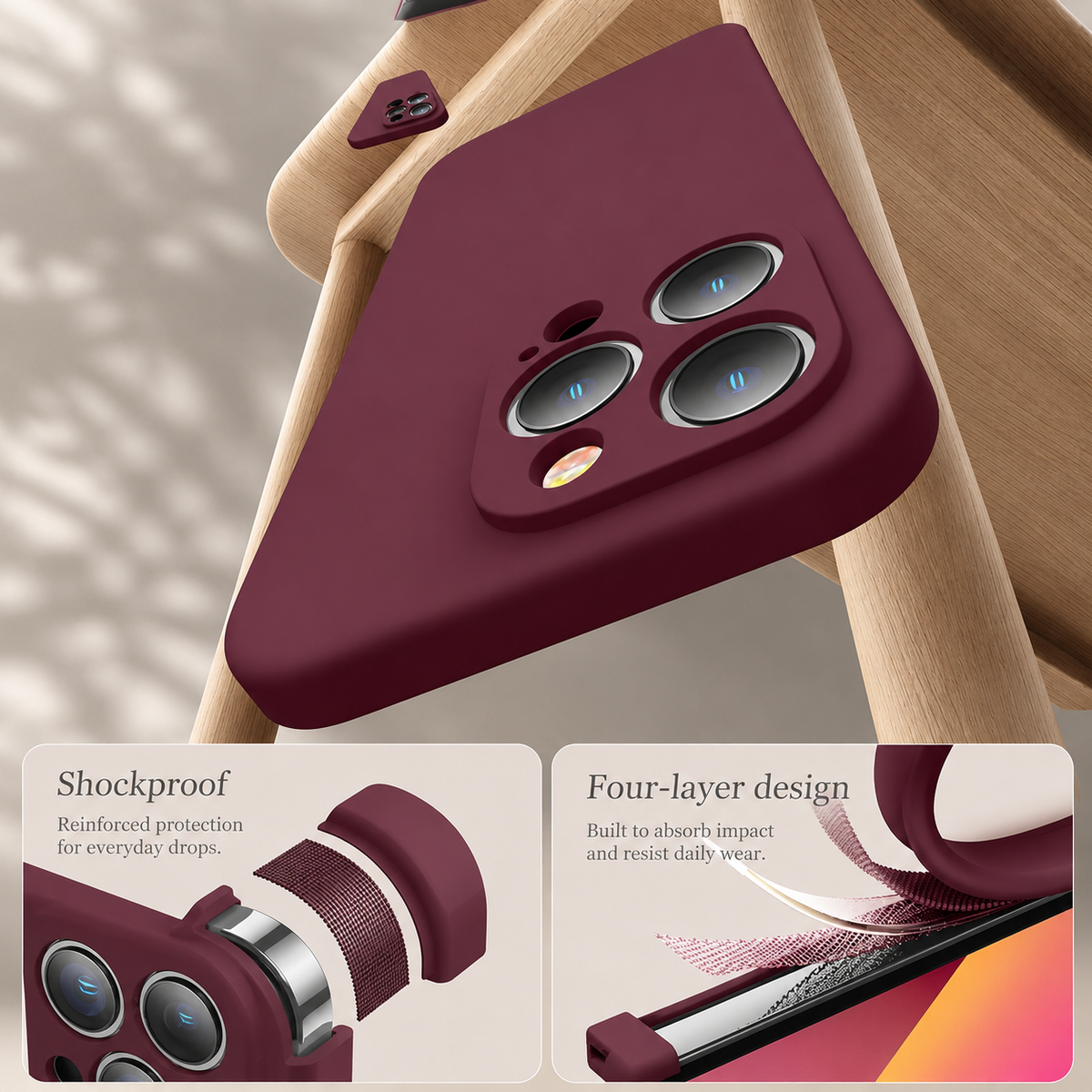Premium iPhone Case MagSafe Compatible Square Edge Liquid Silicone Cover Magnetic Shockproof Protective Camera Lens Guard Slim Full Coverage Design