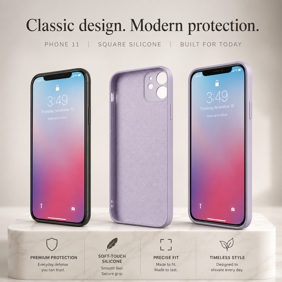 Premium iPhone Case MagSafe Compatible Square Edge Liquid Silicone Cover Magnetic Shockproof Protective Camera Lens Guard Slim Full Coverage Design