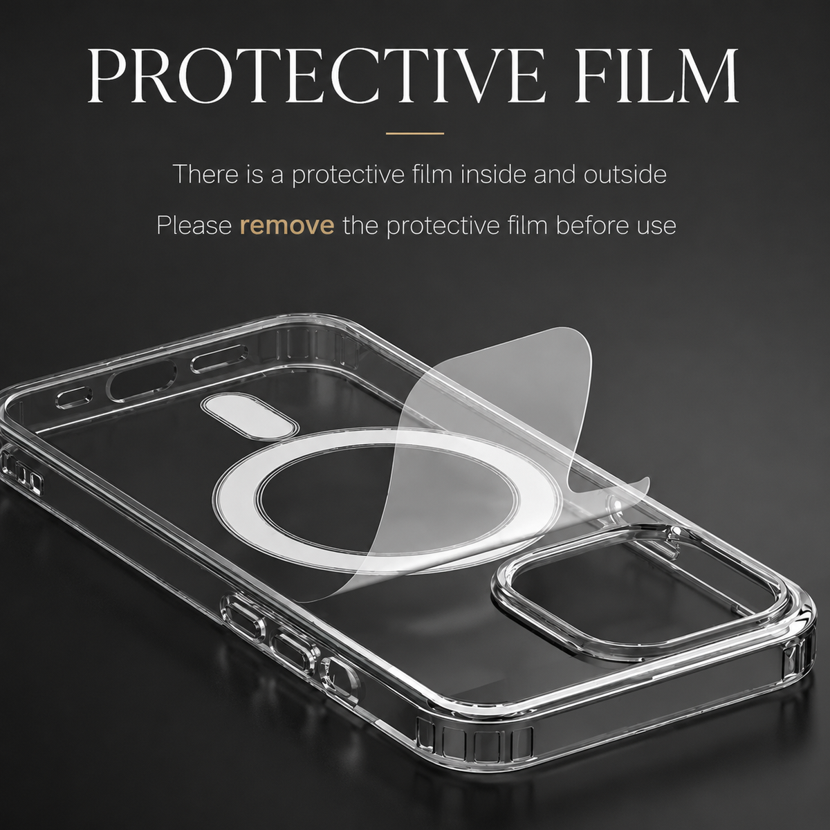 Premium iPhone Case MagSafe Compatible Ultra Thin Clear Frameless Cover Transparent Magnetic Shockproof Protective Camera Lens Guard Slim Design