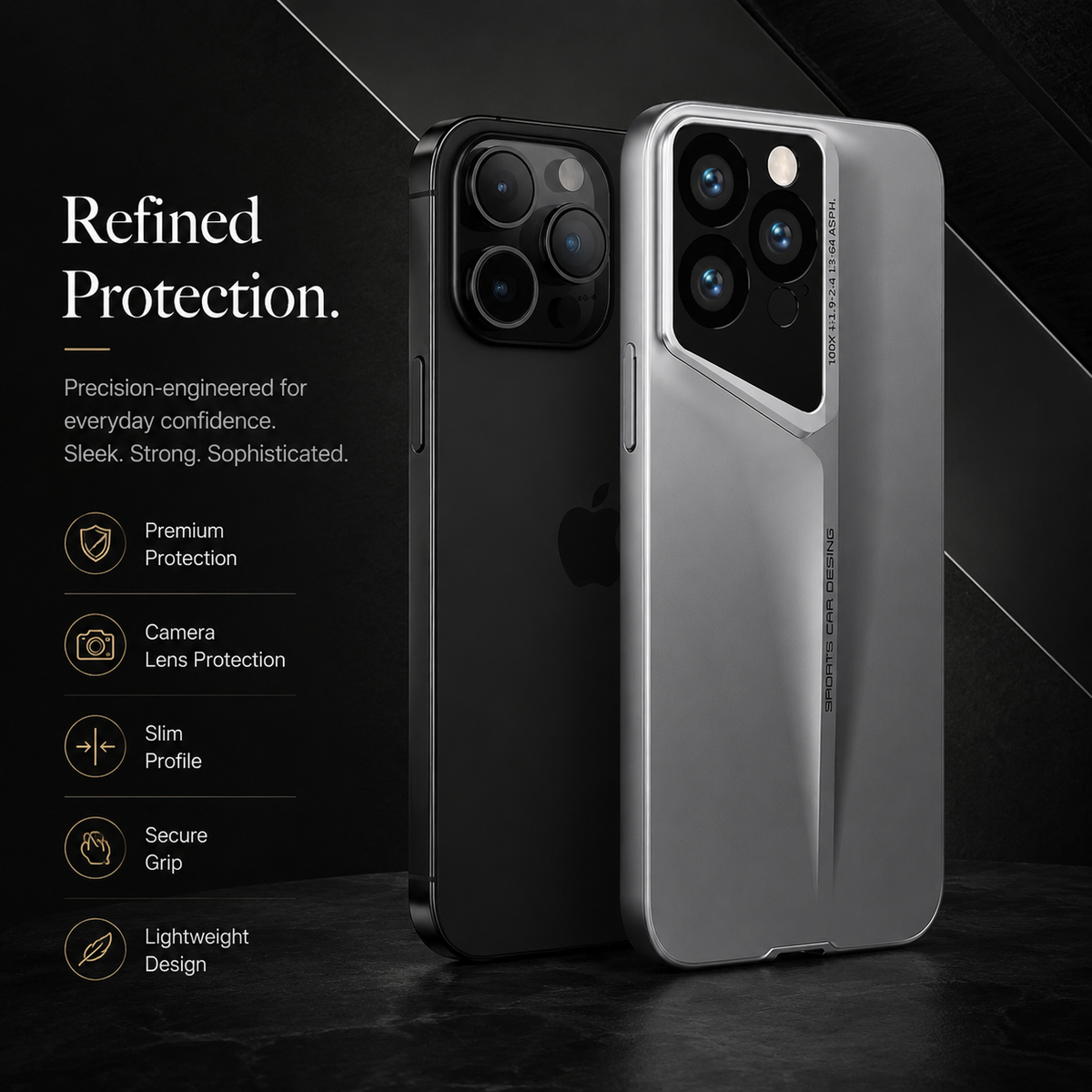 Premium iPhone Case MagSafe Compatible Ultra Thin Magnetic Hard PC Cover Matte Blade Texture Shockproof Camera Protection Non Slip Lightweight Slim Design
