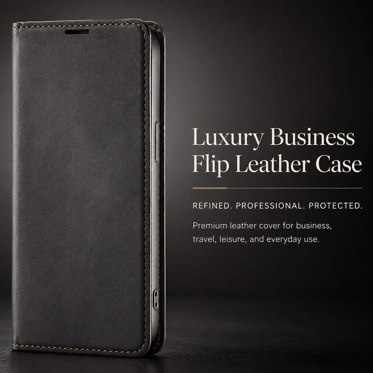 Premium iPhone Case MagSafe Compatible Wallet Flip Cover Card Holder Magnetic Closure Shockproof Camera Lens Protection Suede Leather Slim Full Coverage Cover