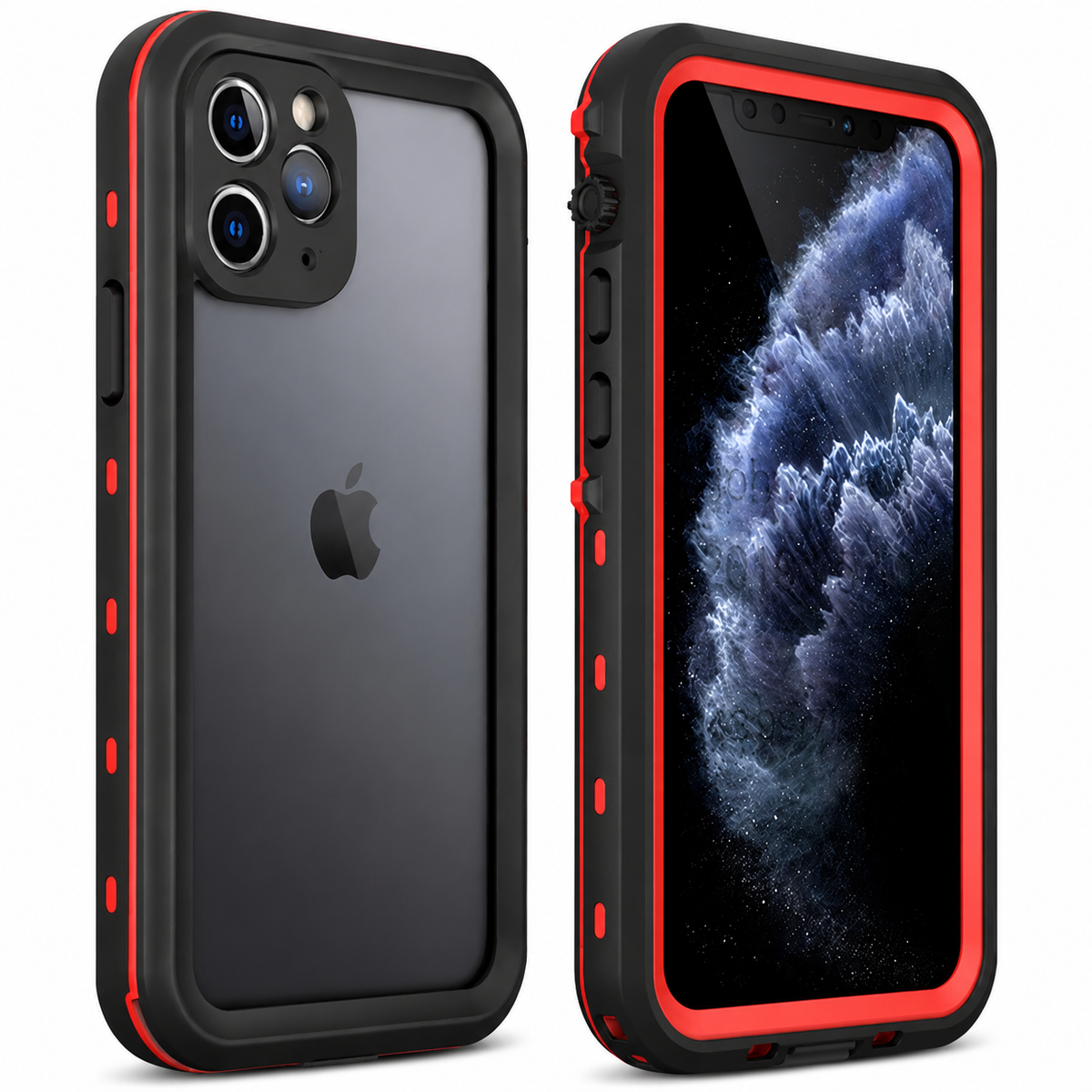 Premium iPhone Case MagSafe Compatible Waterproof IP68 Full Body Cover Sealed Magnetic Shockproof Protective Transparent Camera Lens Guard Design