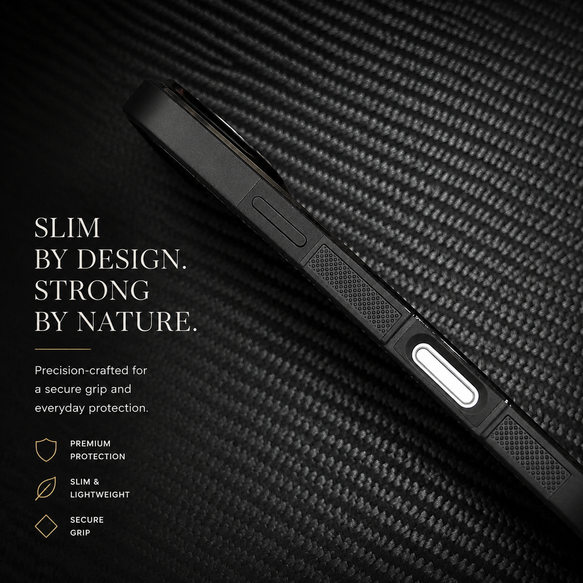 Premium iPhone Case MagSafe Compatible Woven Carbon Fiber Cover Dual Layer Shockproof Full Coverage Anti Scratch Lightweight Non Slip Design