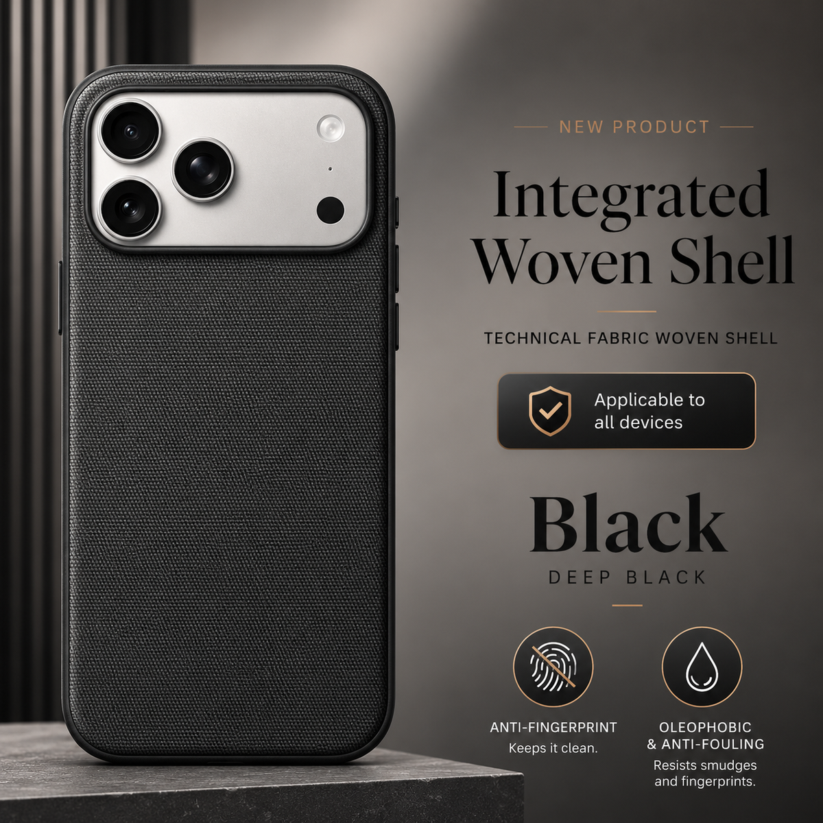 Premium iPhone Case MagSafe Compatible Woven Fabric Protective Cover Strong Magnetic Wireless Charging Anti Fingerprint Non Slip Waterproof Design