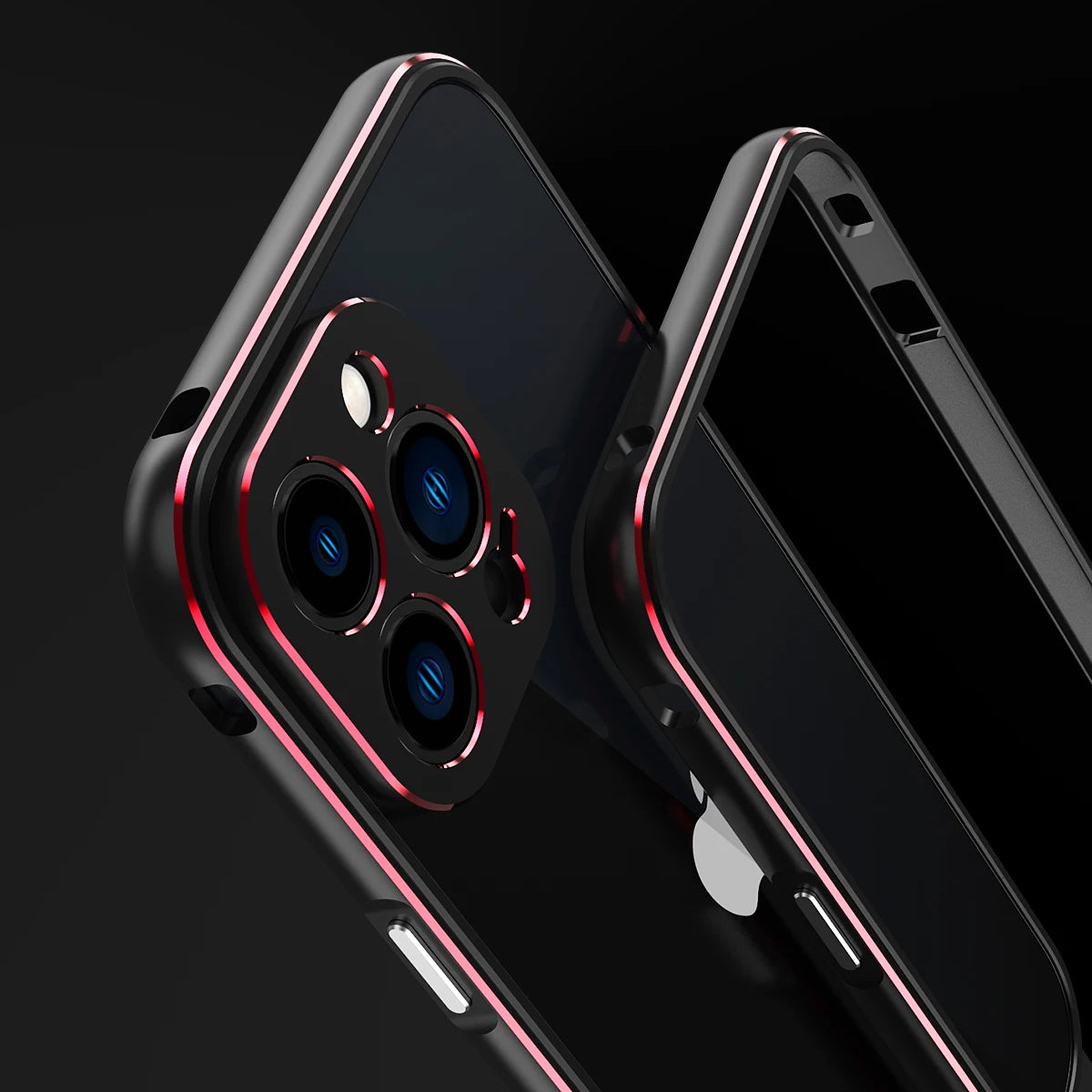 Premium iPhone Case Magnetic Aluminum Bumper Cover MagSafe Compatible Metal Lens Frame Shockproof Slim Edge Protection Camera Guard Design