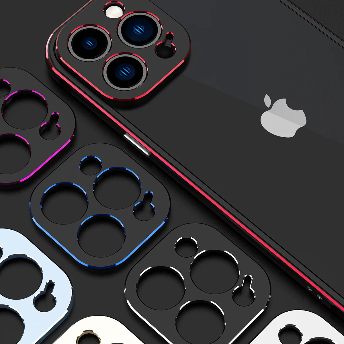 Premium iPhone Case Magnetic Aluminum Bumper Cover MagSafe Compatible Metal Lens Frame Shockproof Slim Edge Protection Camera Guard Design