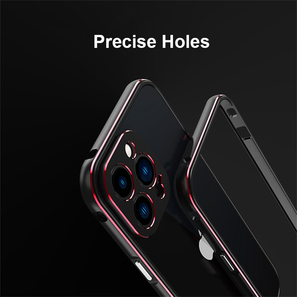 Premium iPhone Case Magnetic Aluminum Bumper Cover MagSafe Compatible Metal Lens Frame Shockproof Slim Edge Protection Camera Guard Design