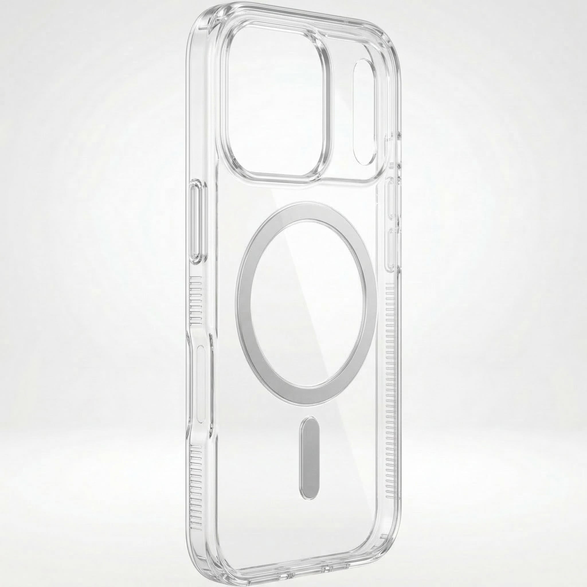 Premium iPhone Case Magnetic Clear Slim Cover MagSafe Compatible Lightweight Flexible Protective Anti Scratch Transparent Design