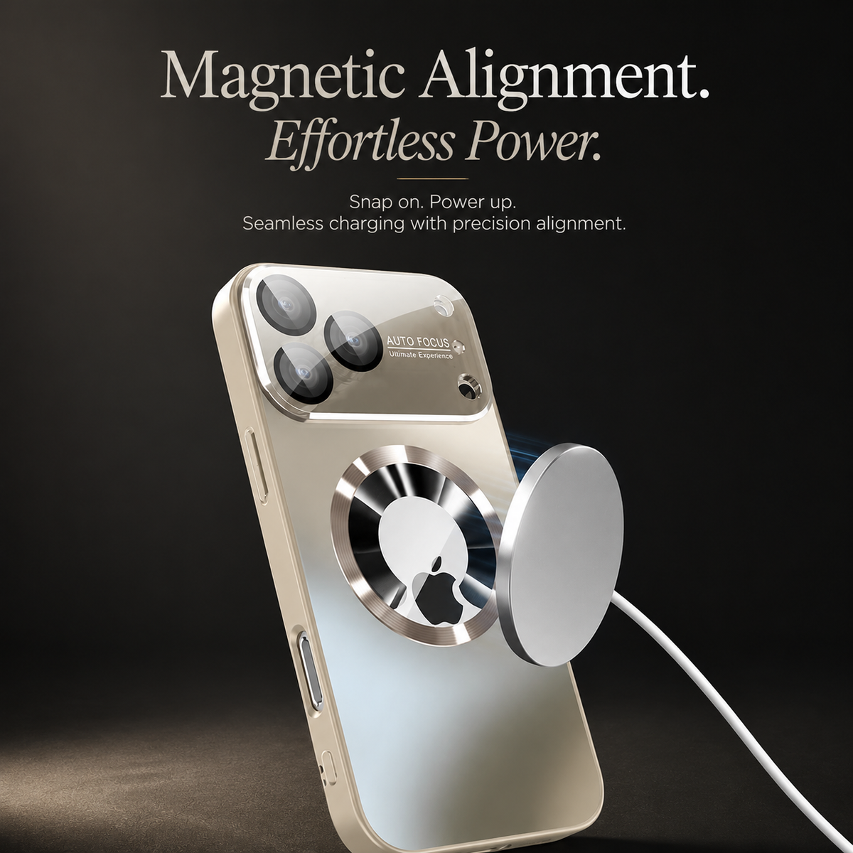 Premium iPhone Case Magnetic Matte Cover MagSafe Compatible Camera Lens Protection Shock Absorbing Titanium Finish Slim Hard Back Full Coverage Design