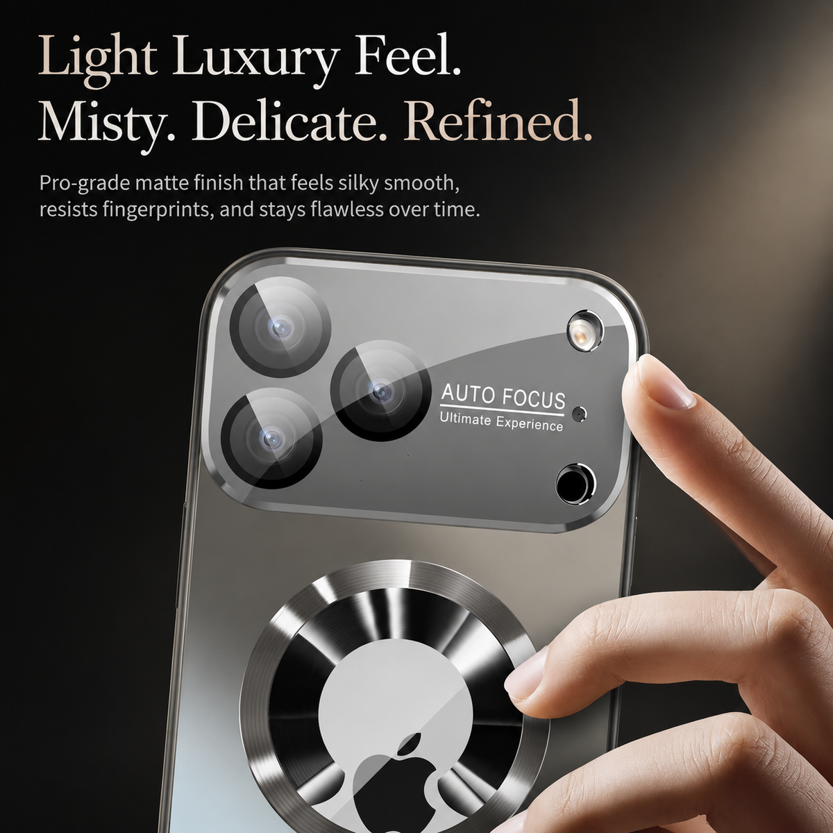 Premium iPhone Case Magnetic Matte Cover MagSafe Compatible Camera Lens Protection Shock Absorbing Titanium Finish Slim Hard Back Full Coverage Design