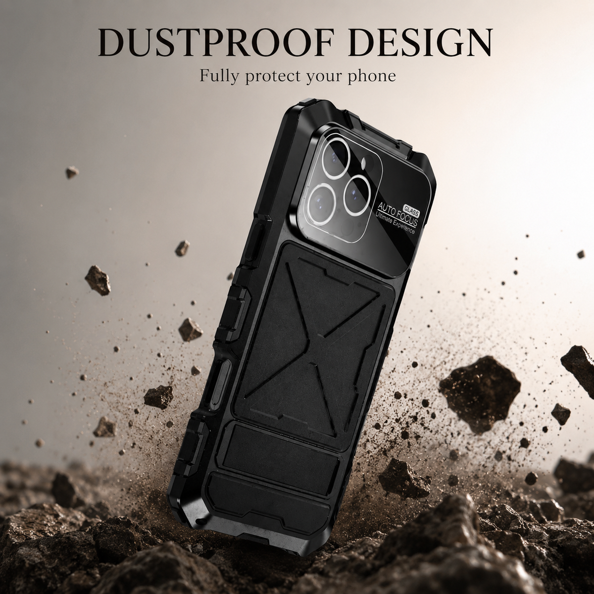 Premium iPhone Case Metal Bumper Shockproof Protective Cover Rugged Edge Protection Anti Fall Silicone Grip Slim Lightweight Open Back Design