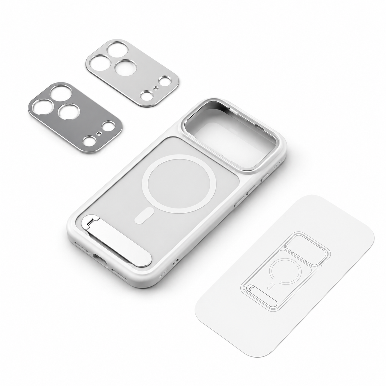 Premium iPhone Case Photography Cover MagSafe Compatible 67mm Filter Mount 17mm Lens Support Kickstand Shockproof Full Coverage Protective Design