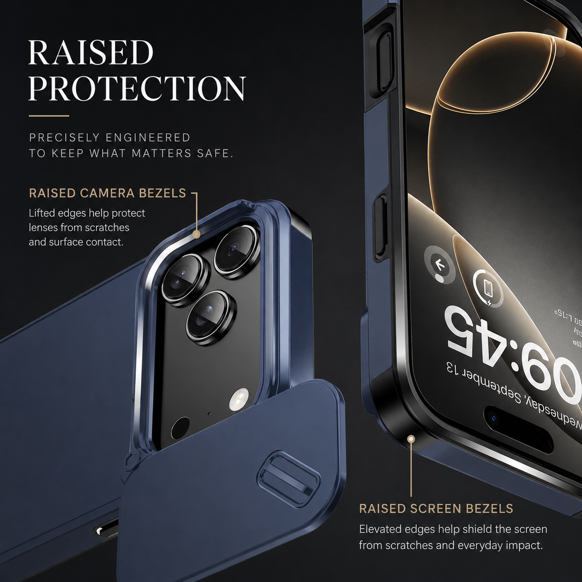 Premium iPhone Case Slide Camera Cover Shockproof PC TPU Protective Cover Anti Collision Camera Protection Slim Durable Full Coverage Anti Scratch Design