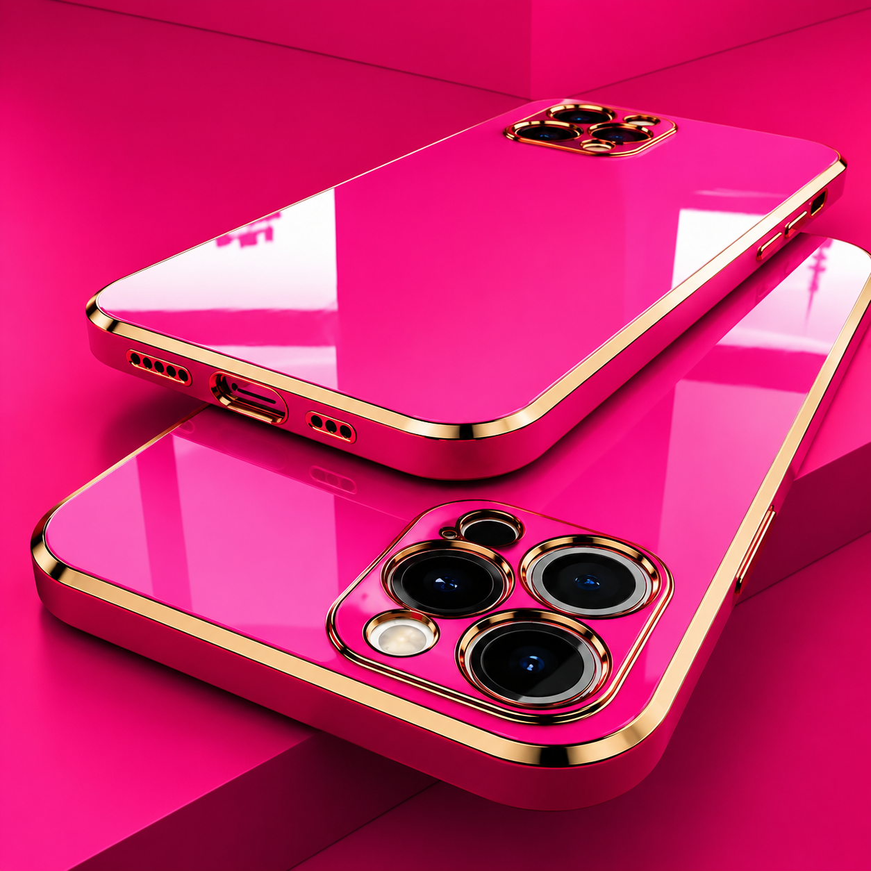 Premium iPhone Case Soft Silicone Slim Cover Plated Edge Magnetic Lightweight Shockproof Protective Anti Fingerprint Scratch Resistant Design