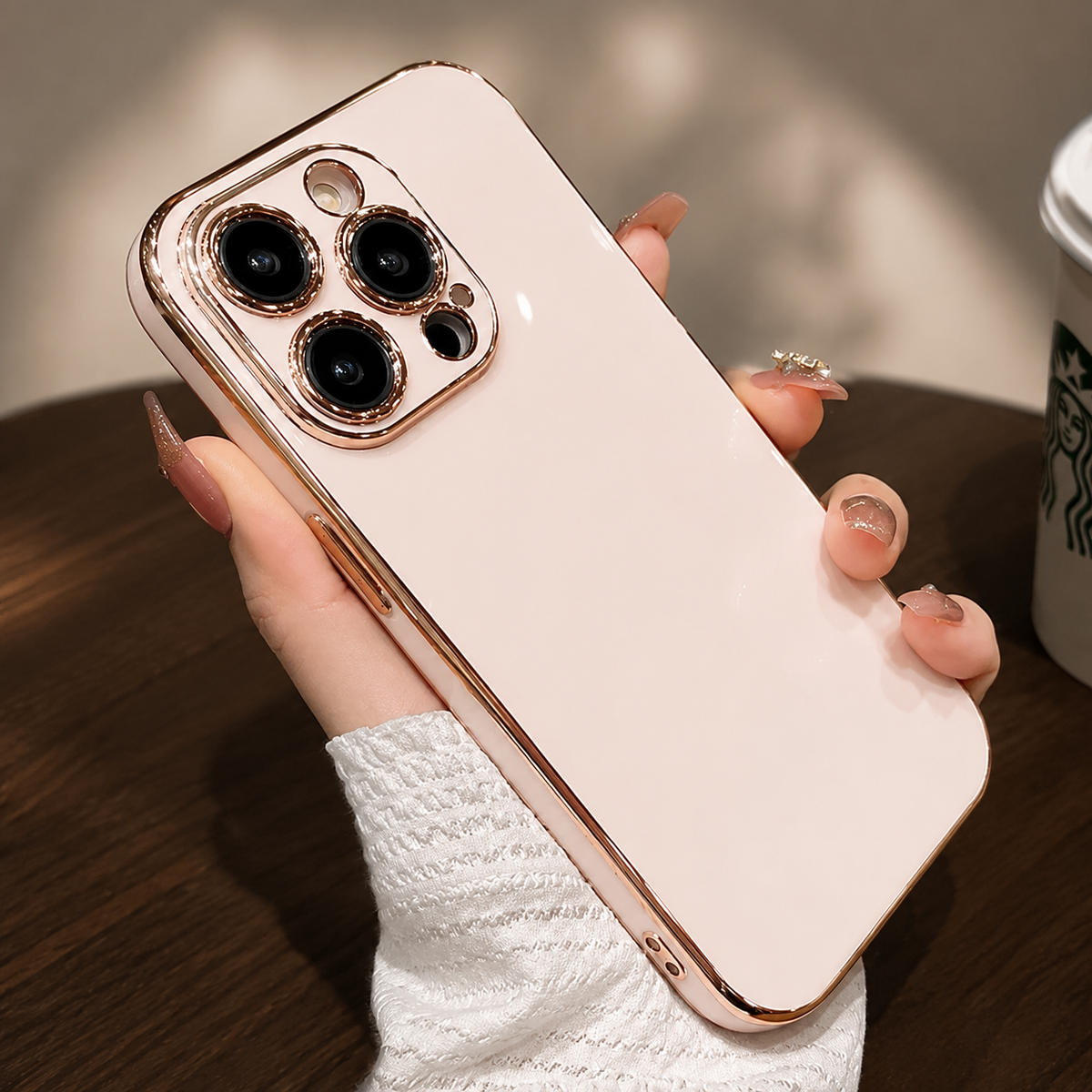 Premium iPhone Case Soft Silicone Slim Cover Plated Edge Magnetic Lightweight Shockproof Protective Anti Fingerprint Scratch Resistant Design