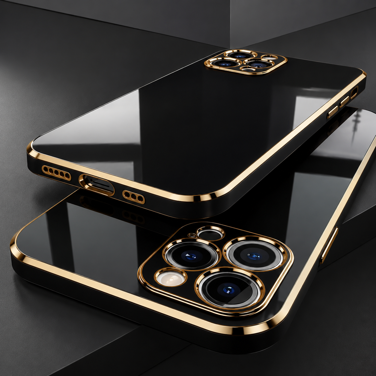 Premium iPhone Case Soft Silicone Slim Cover Plated Edge Magnetic Lightweight Shockproof Protective Anti Fingerprint Scratch Resistant Design