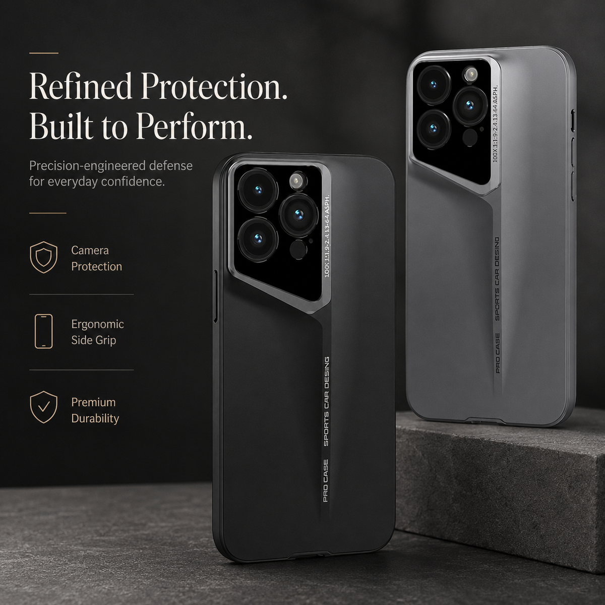 Premium iPhone Case Ultra Slim Matte Hard PC Protective Cover Camera Lens Protection Shockproof Anti Fingerprint Anti Scratch Non Slip Design