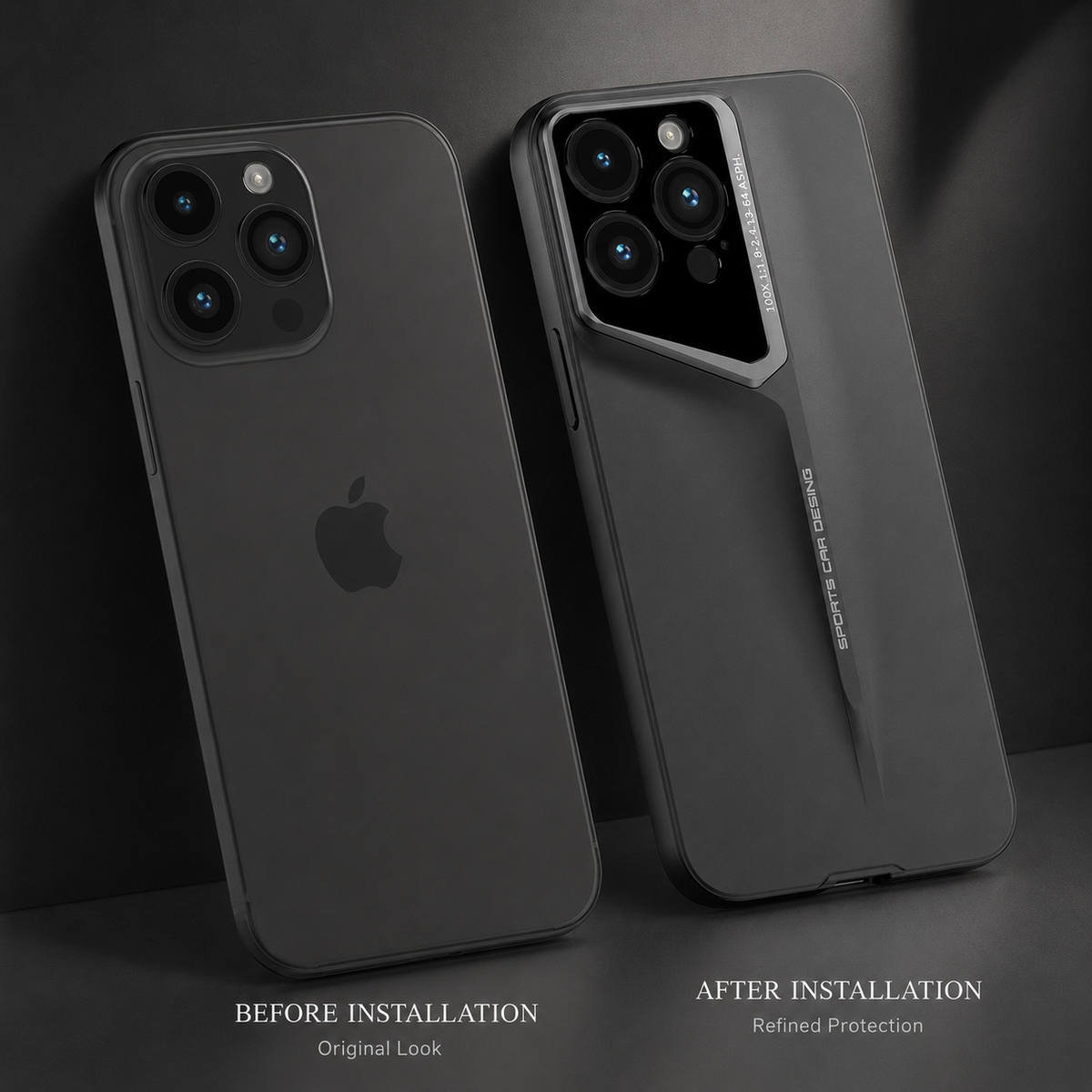 Premium iPhone Case Ultra Thin Protective Cover Titanium Style Shockproof Camera Lens Protection Anti Scratch Lightweight Anti Slip Slim Full Coverage