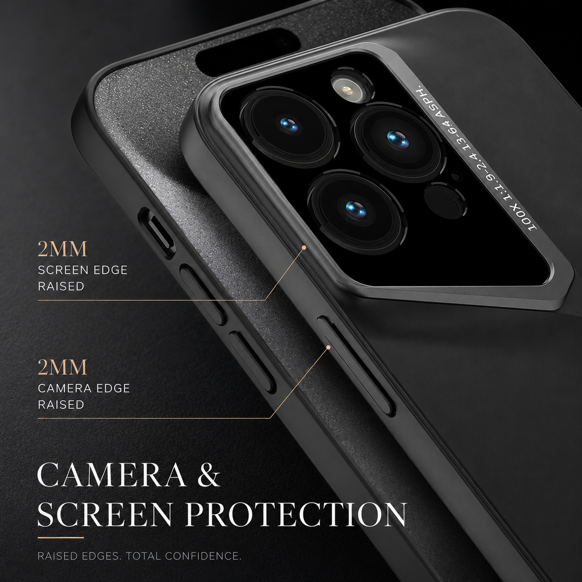Premium iPhone Case Ultra Thin Titanium Style Cover Shockproof Camera Lens Protection Lightweight Non Slip Full Coverage Anti Scratch Slim Design