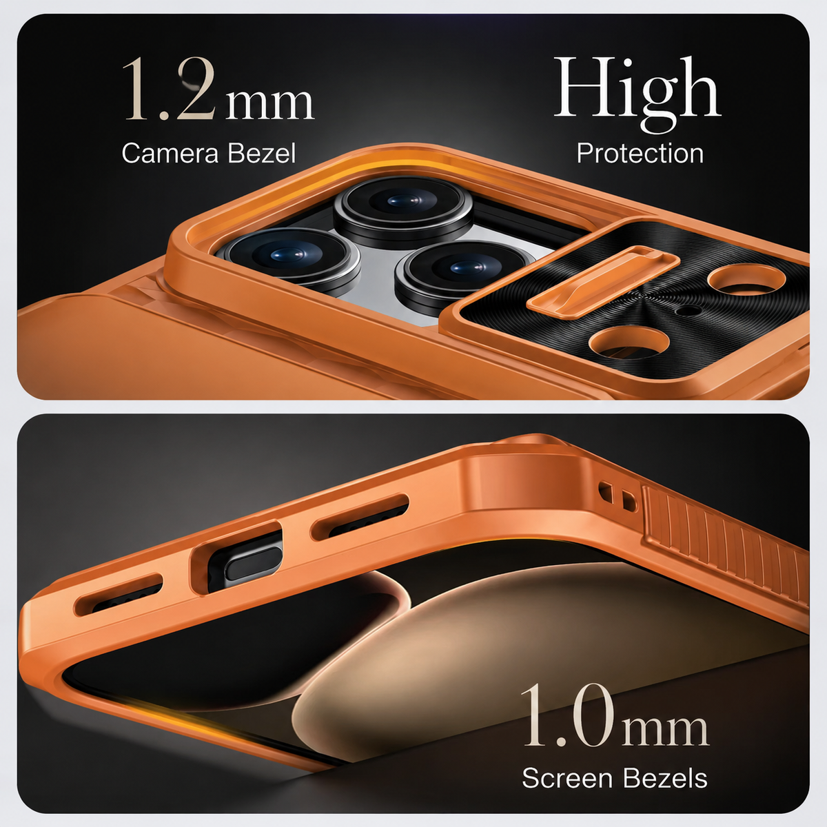 Premium iPhone Case Wallet Card Holder Sliding Camera Cover Stand MagSafe Compatible RFID Blocking Dual Layer Shockproof Heavy Duty Full Protection Design