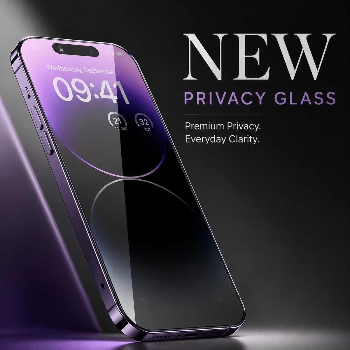 Premium iPhone Screen Protector Anti Spy Privacy Tempered Glass Anti Blue Light Matte Full Coverage Scratch Resistant Anti Fingerprint Case Friendly