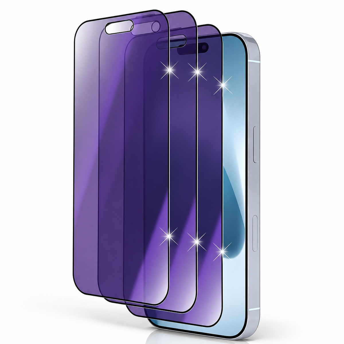Premium iPhone Screen Protector Anti Spy Privacy Tempered Glass Anti Blue Light Matte Full Coverage Scratch Resistant Anti Fingerprint Case Friendly