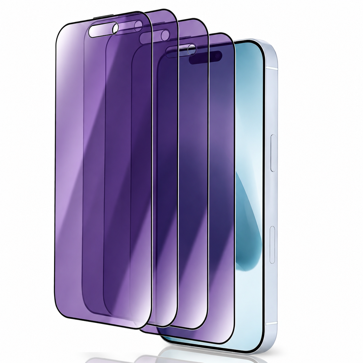 Premium iPhone Screen Protector Anti Spy Privacy Tempered Glass Anti Blue Light Matte Full Coverage Scratch Resistant Anti Fingerprint Case Friendly