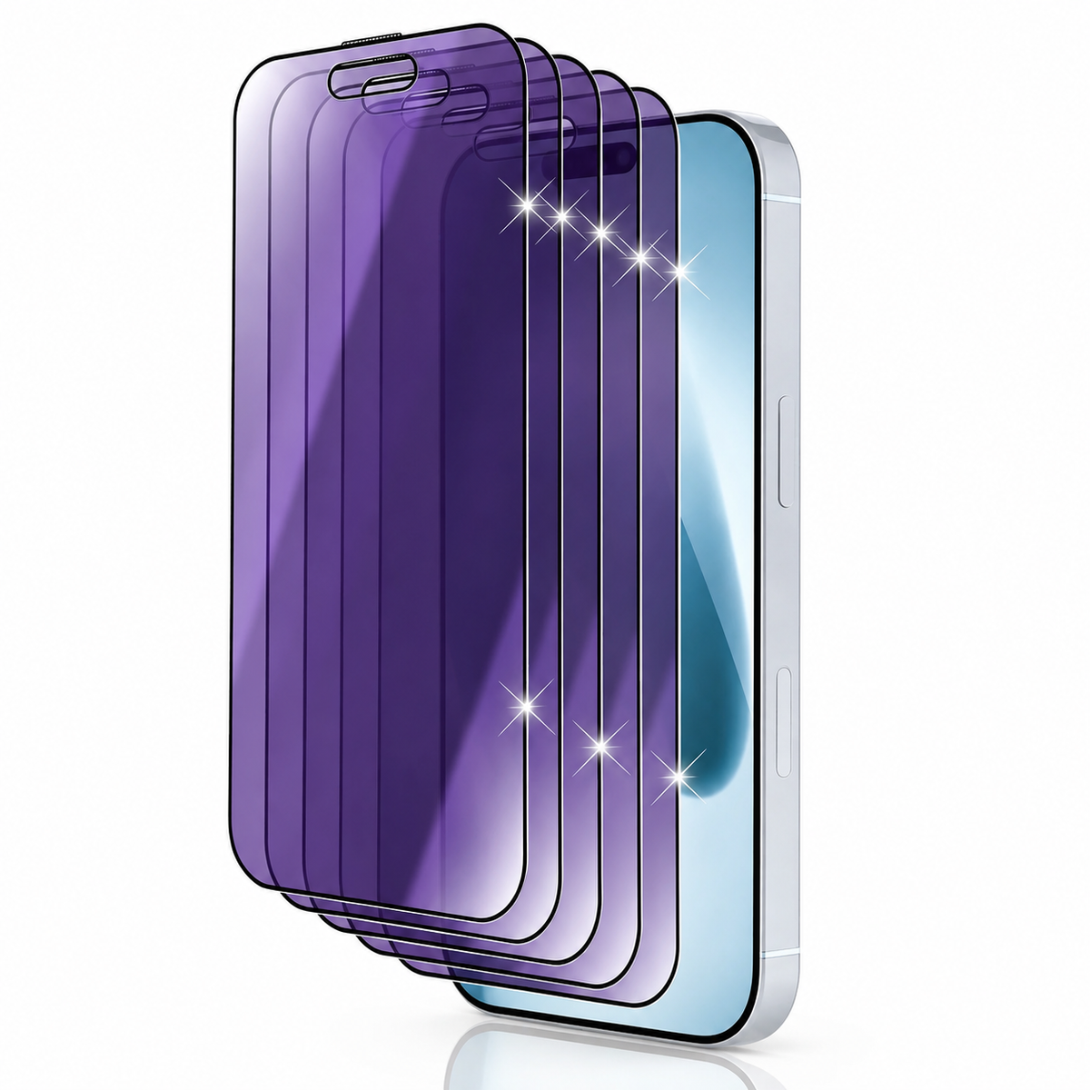 Premium iPhone Screen Protector Anti Spy Privacy Tempered Glass Anti Blue Light Matte Full Coverage Scratch Resistant Anti Fingerprint Case Friendly